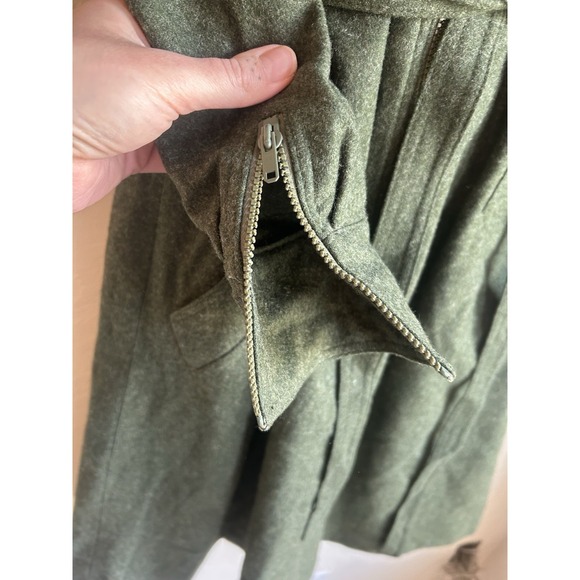 Vintage Lodenfrey Green Wool Coat Dress Heritage Loden Dark Academia 42 EU - Picture 8 of 14